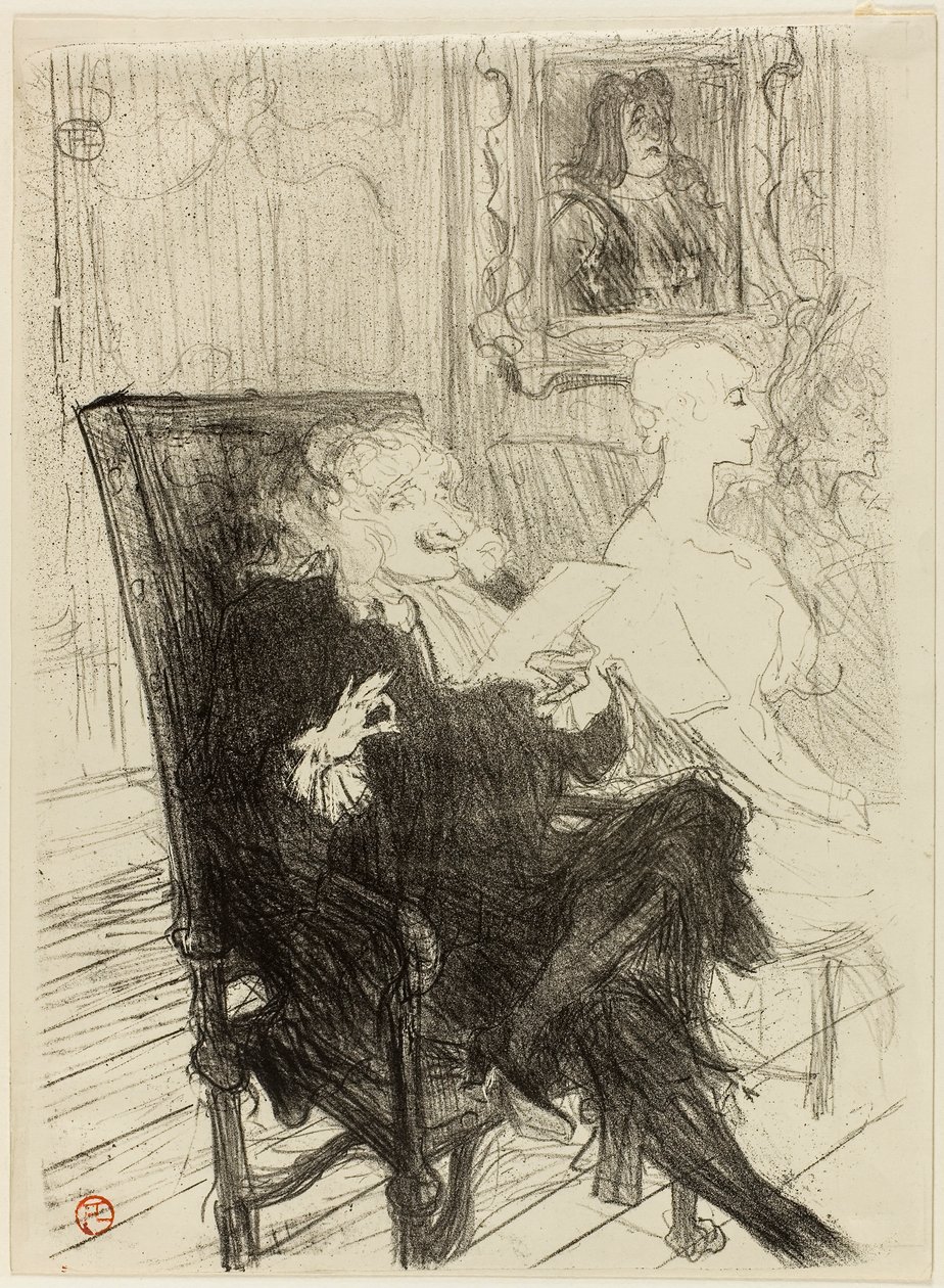 Truffier and Moreno, in Les Femmes Savantes by Henri de Toulouse-Lautrec
