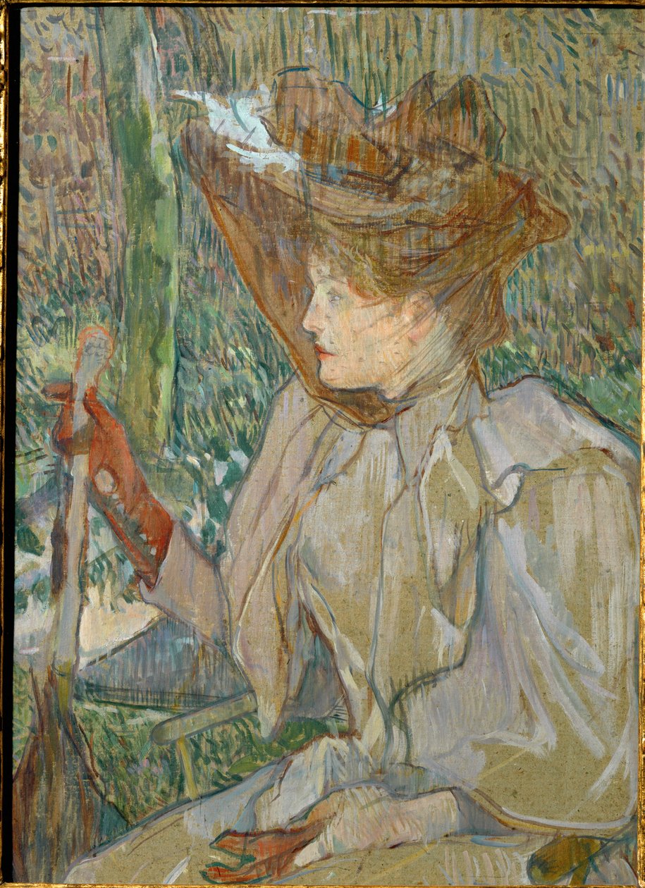Woman with Gloves by Henri de Toulouse-Lautrec