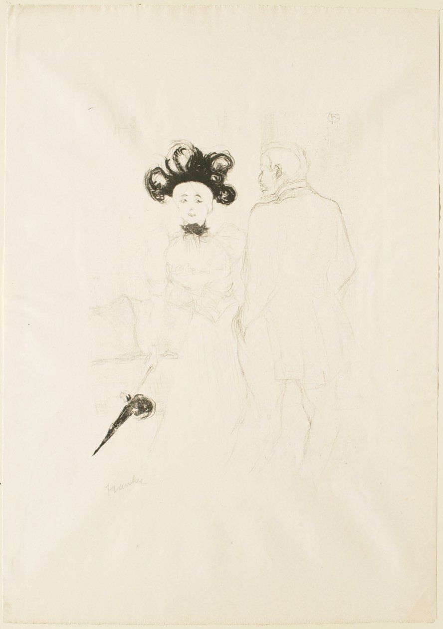 Yahne and Antoine in "The Difficult Age" by Henri de Toulouse-Lautrec