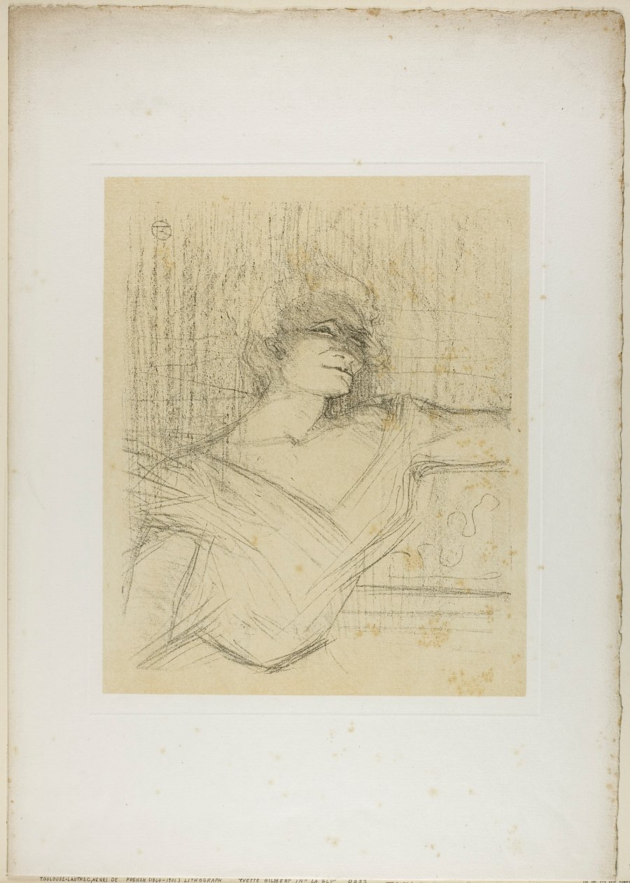 Yvette Guilbert—Dans la Glu by Henri de Toulouse-Lautrec