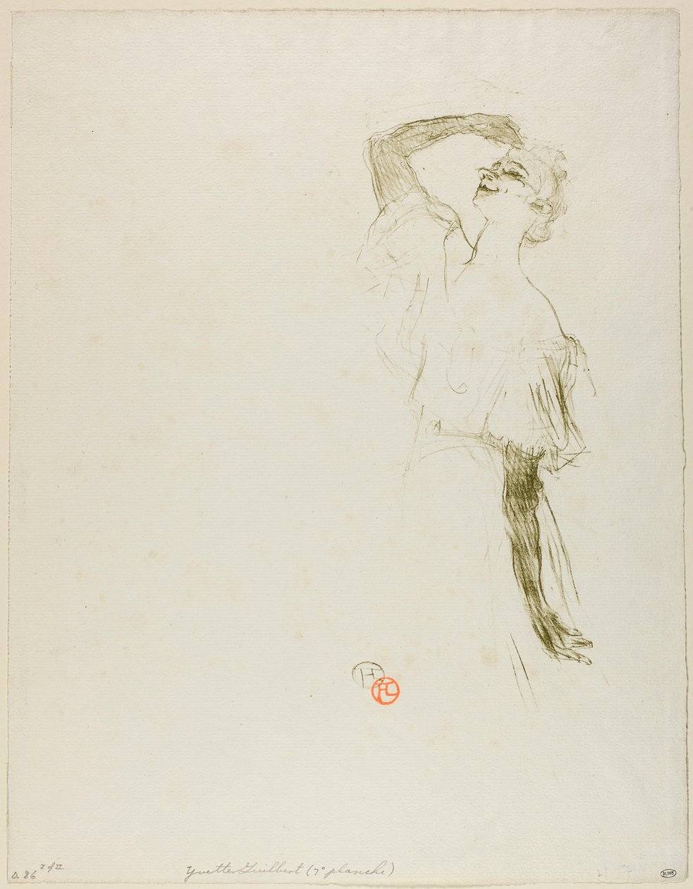 Yvette Guilbert by Henri de Toulouse-Lautrec
