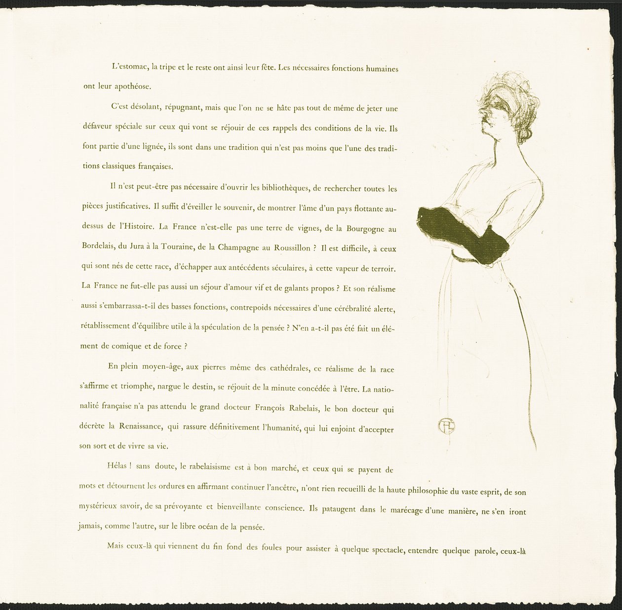 Yvette Guilbert by Henri de Toulouse-Lautrec