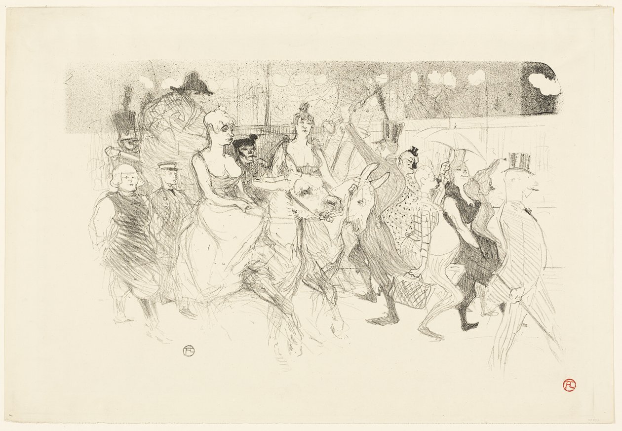 A Gala Evening at the Moulin Rouge by Henri de Toulouse Lautrec