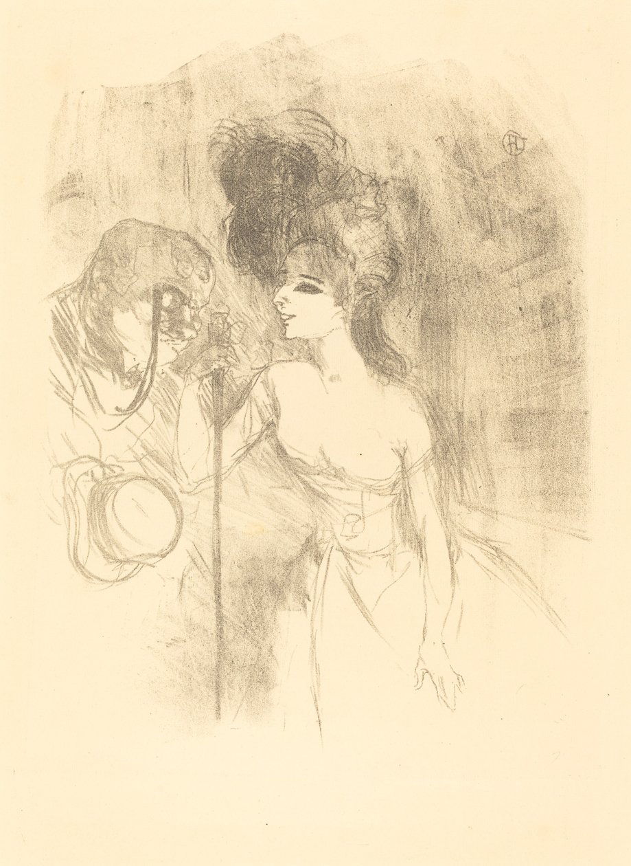 Anna Held and Baldy by Henri de Toulouse-Lautrec