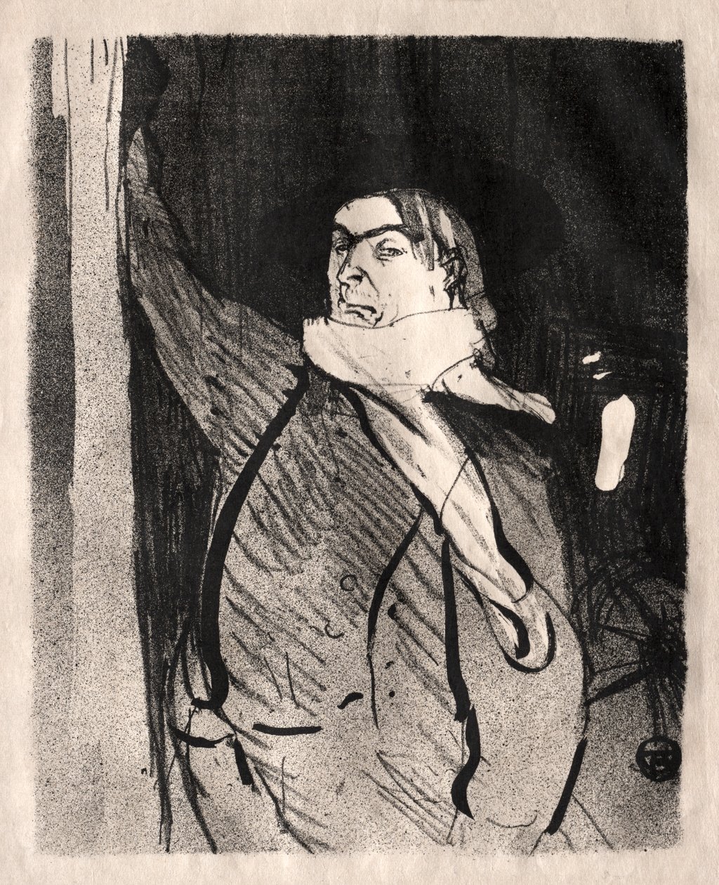 Aristide Bruant by Henri de Toulouse-Lautrec