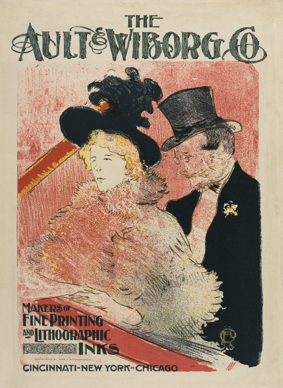 At the Concert by Henri de Toulouse-Lautrec