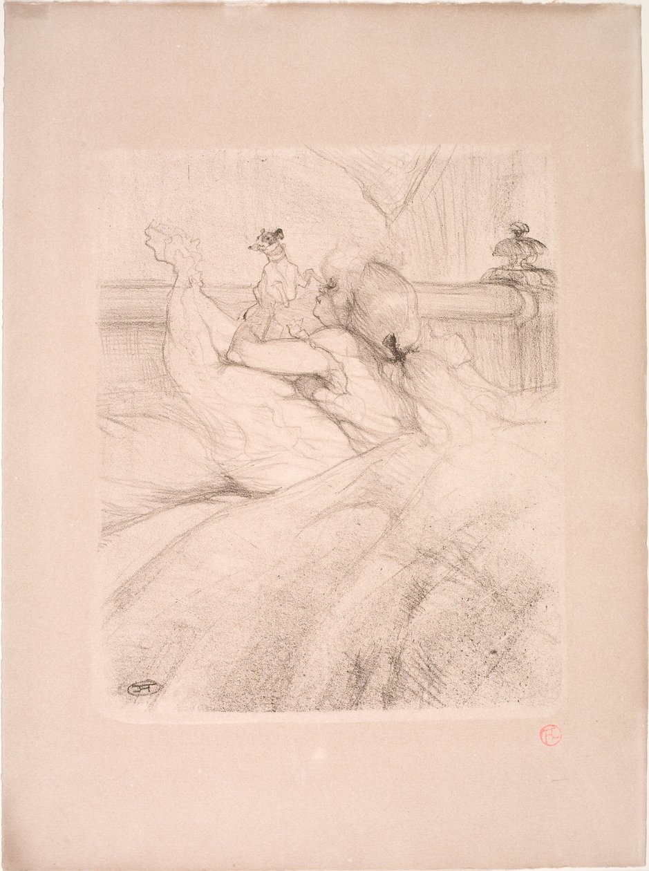 In Bed by Henri de Toulouse-Lautrec