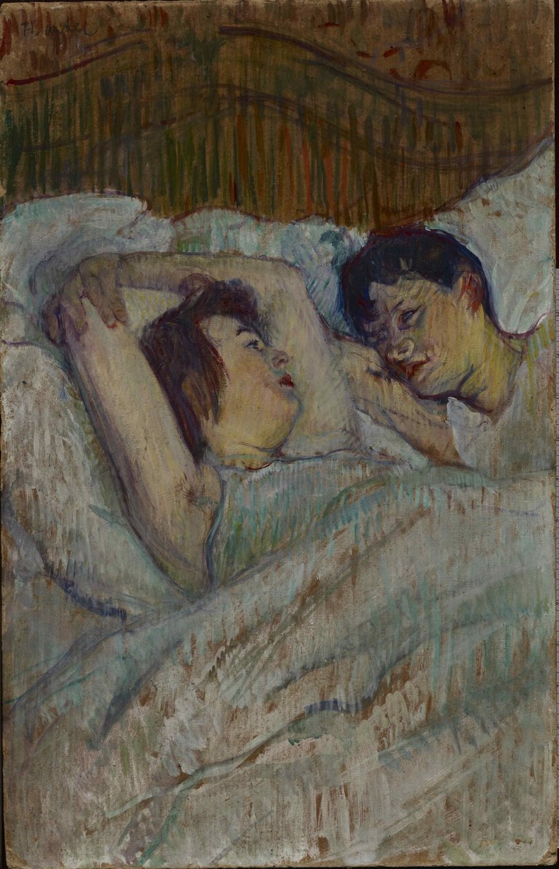In Bed by Henri de Toulouse-Lautrec