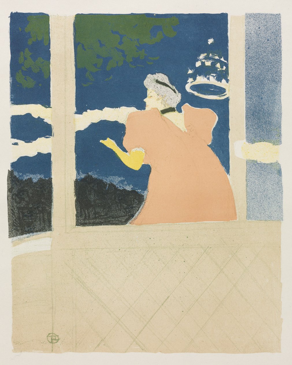 At the Ambassadors by Henri de Toulouse-Lautrec