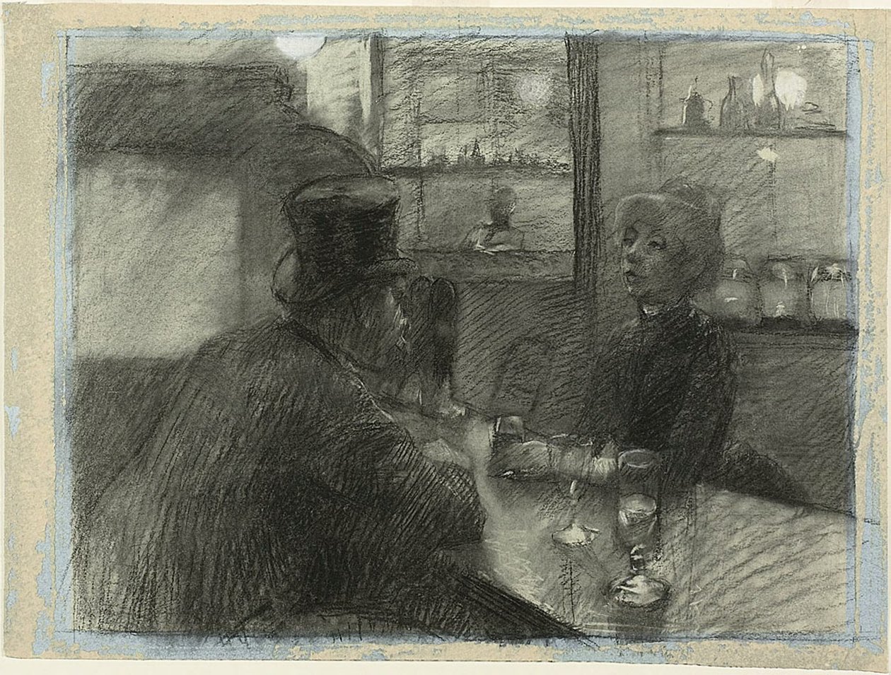 Bar of the Café of the rue de Rome by Henri de Toulouse Lautrec