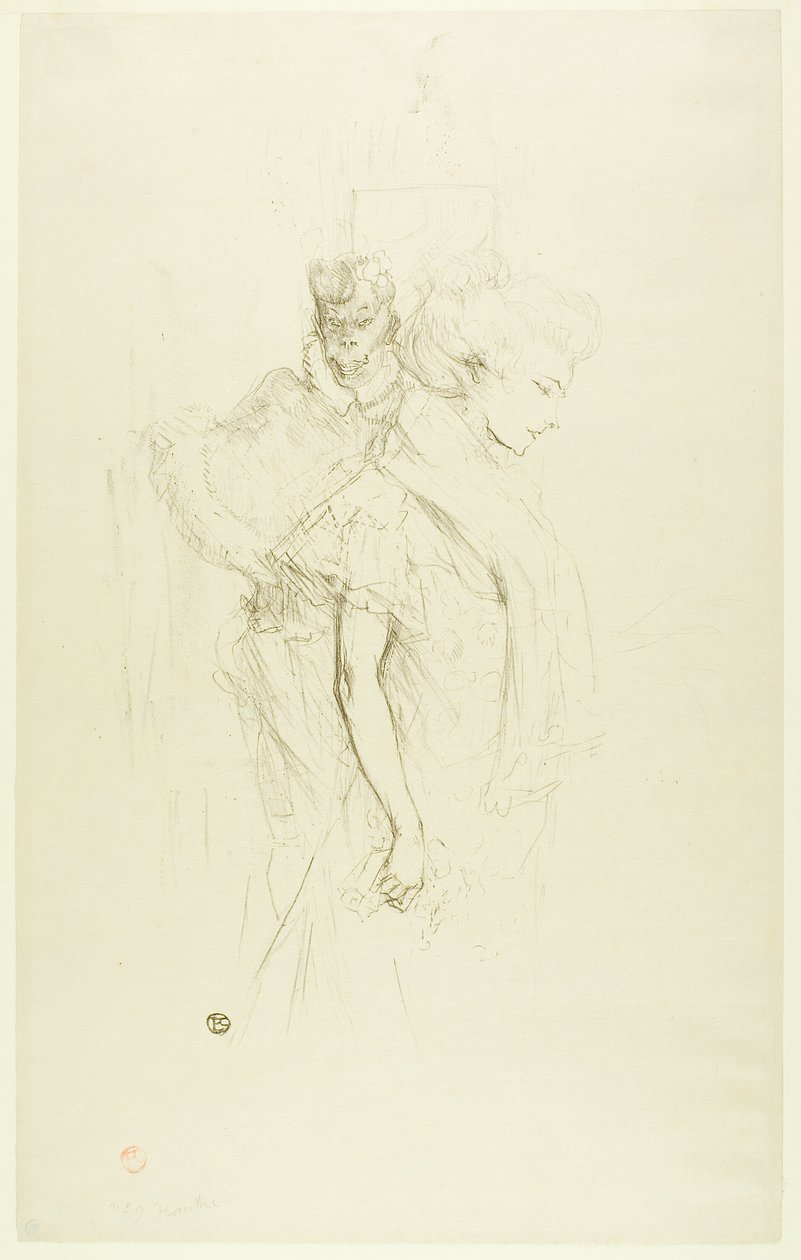 Blanche and Noire by Henri de Toulouse-Lautrec