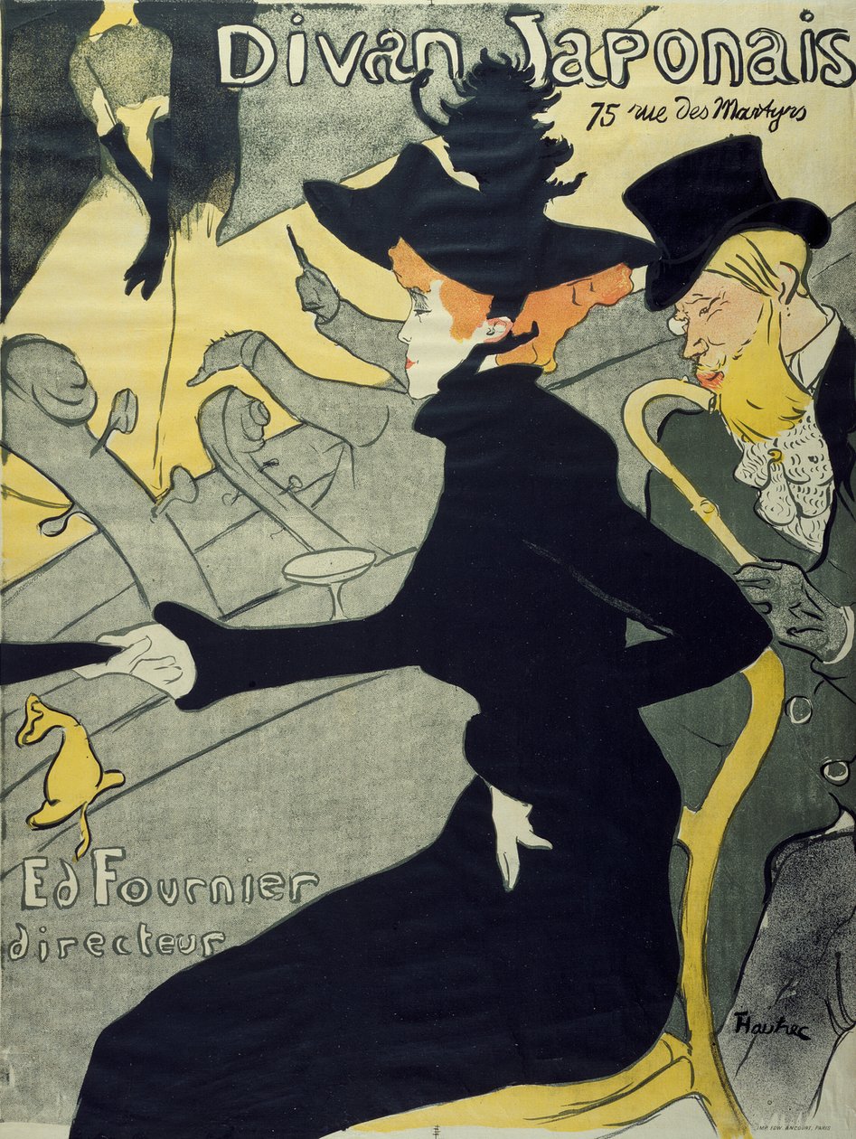 Divan Japonais by Henri de Toulouse Lautrec