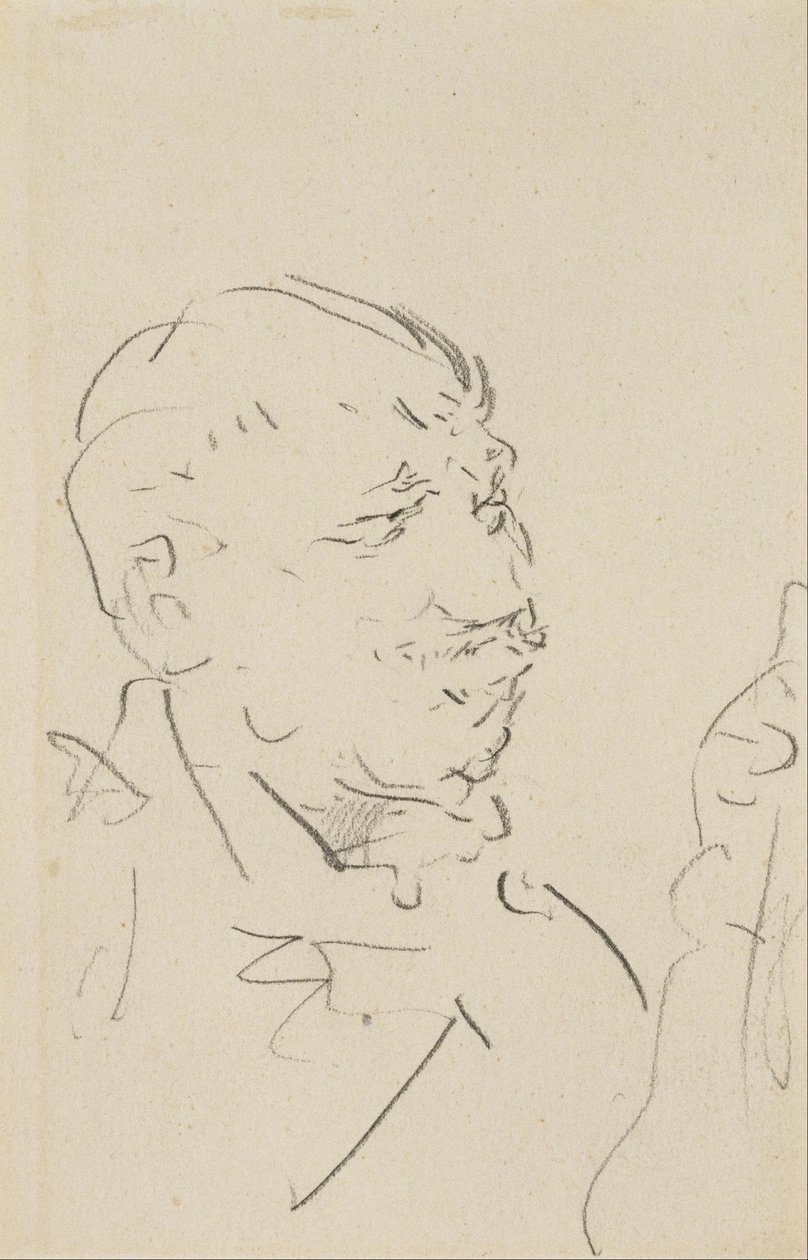Head of a Man by Henri de Toulouse Lautrec