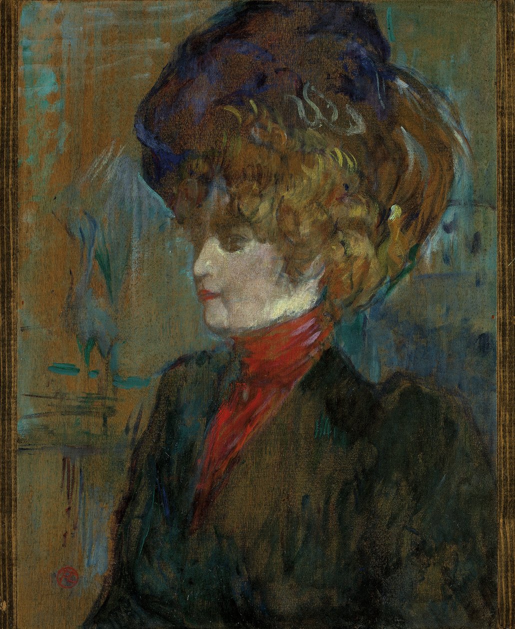 Head of an English Lady by Henri de Toulouse-Lautrec