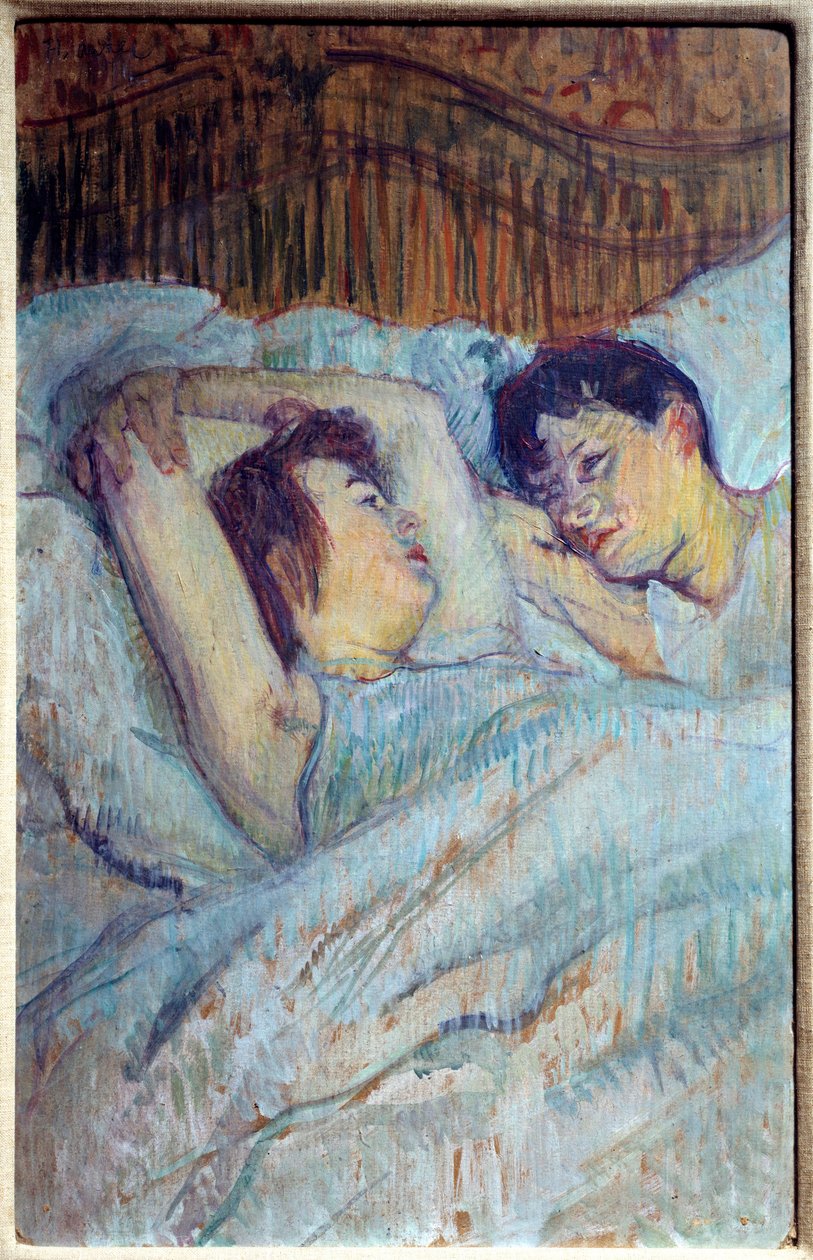 In Bed by Henri de Toulouse-Lautrec