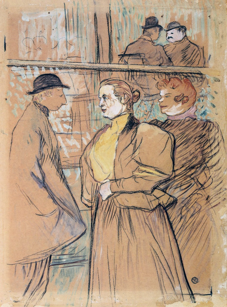 In the Moulin Rouge by Henri de Toulouse-Lautrec