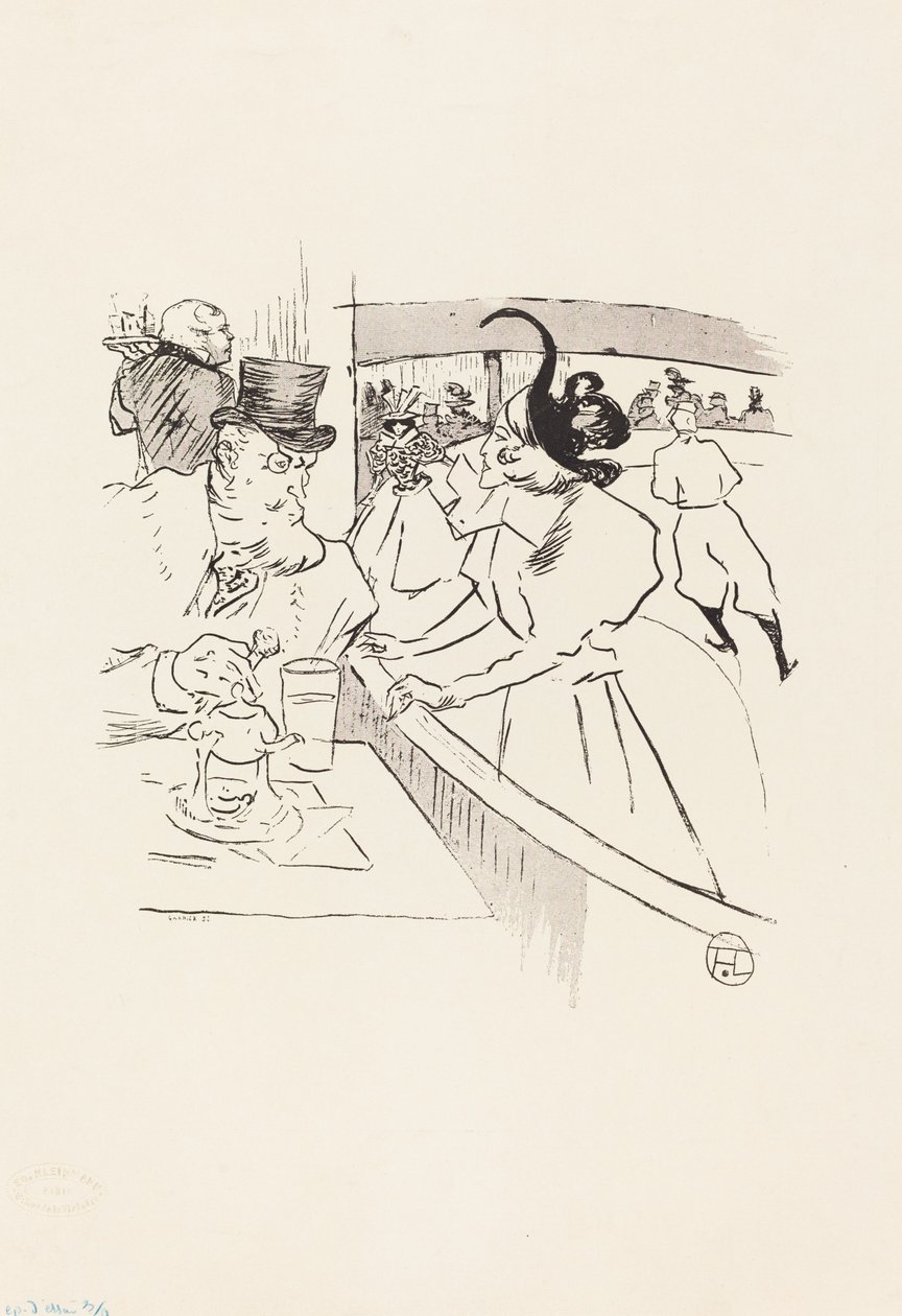 In the Skating Professional Beauty by Henri de Toulouse Lautrec