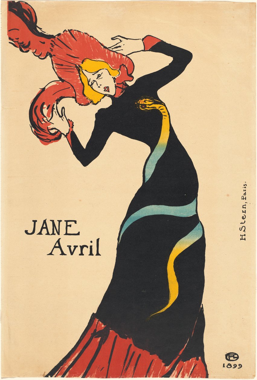 Jane Avril by Henri de Toulouse Lautrec