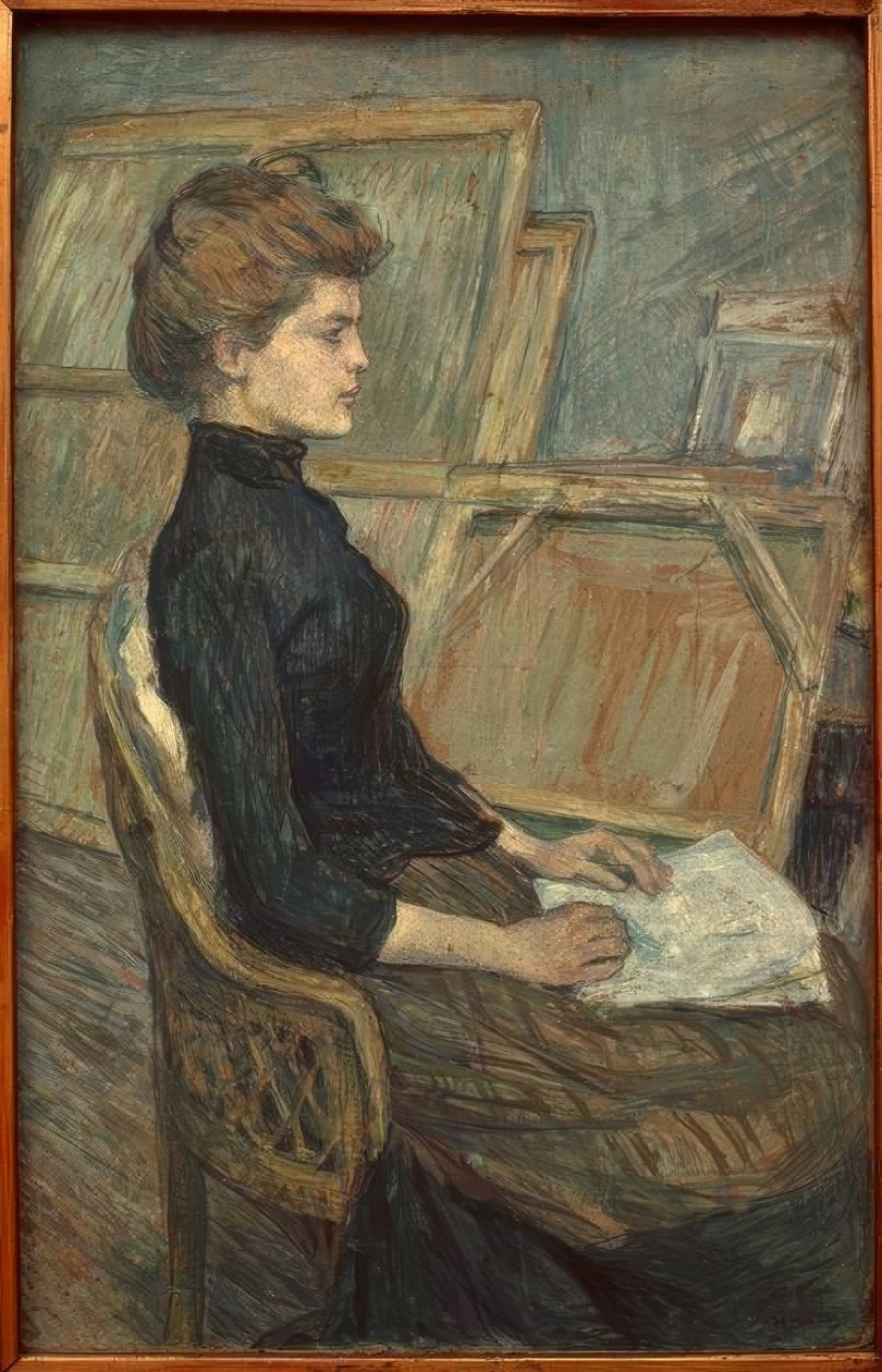 Young Girl in the Studio by Henri de Toulouse-Lautrec