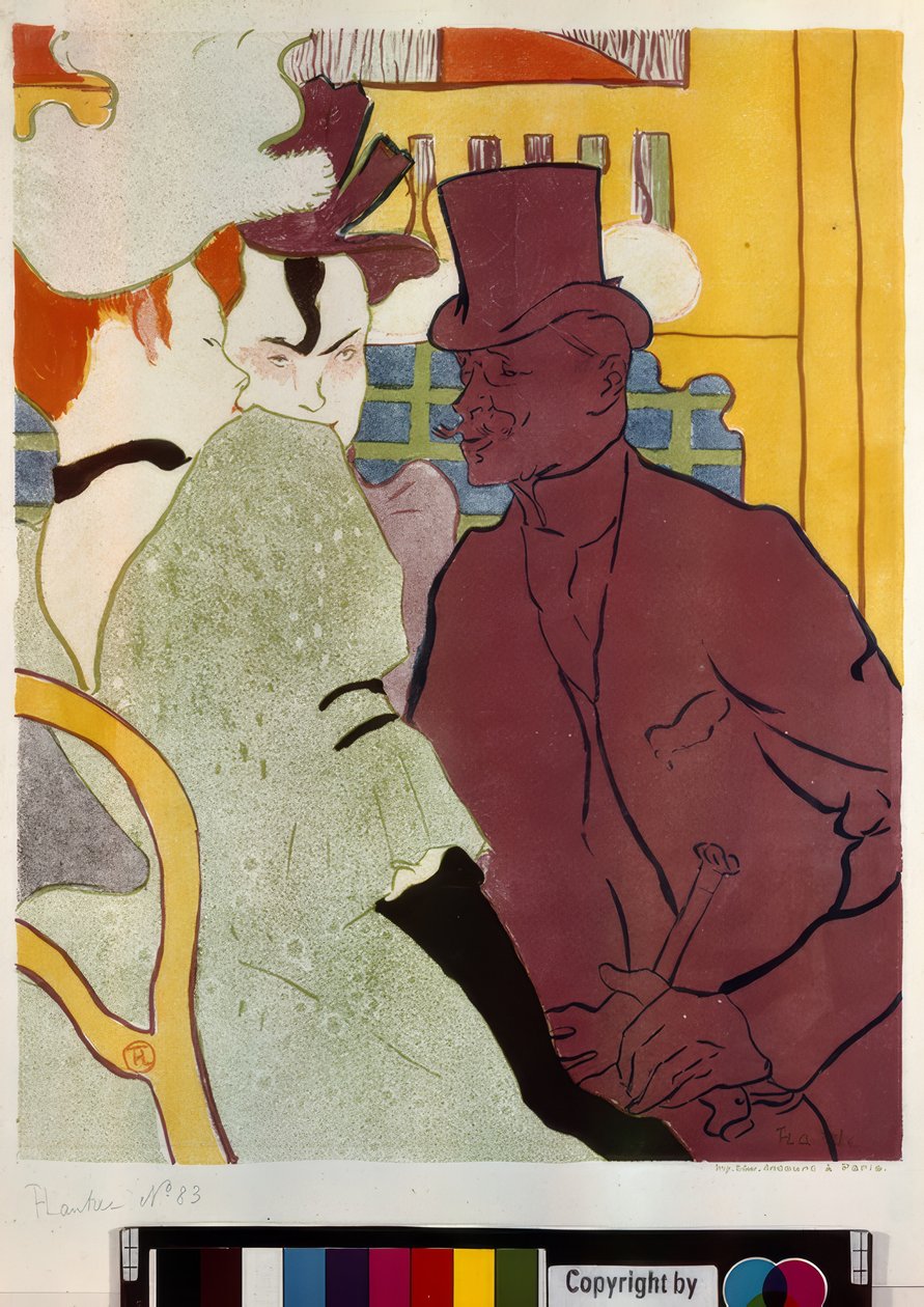 The Englishman at the Moulin Rouge by Henri de Toulouse-Lautrec