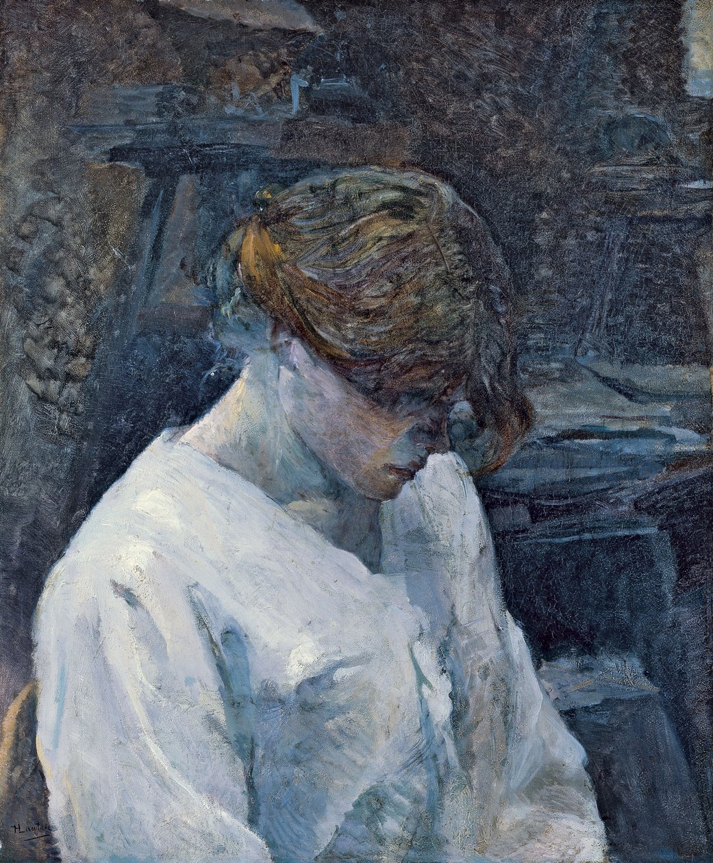 The Redhead in a White Blouse by Henri de Toulouse Lautrec