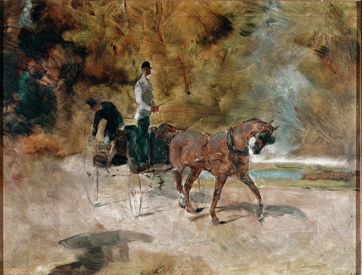 La carriage by Henri de Toulouse-Lautrec