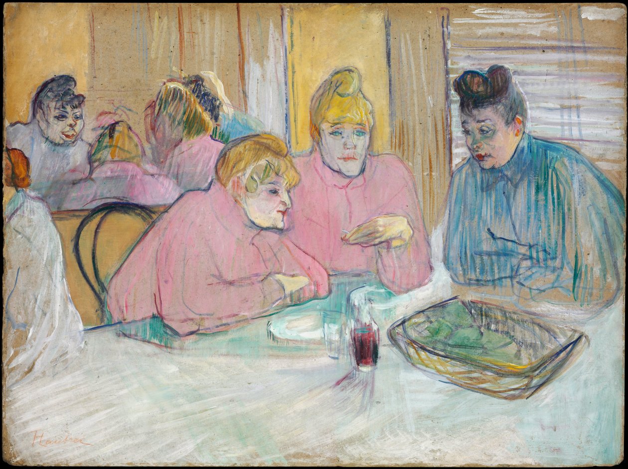 The Ladies in the Dining Room by Henri de Toulouse-Lautrec