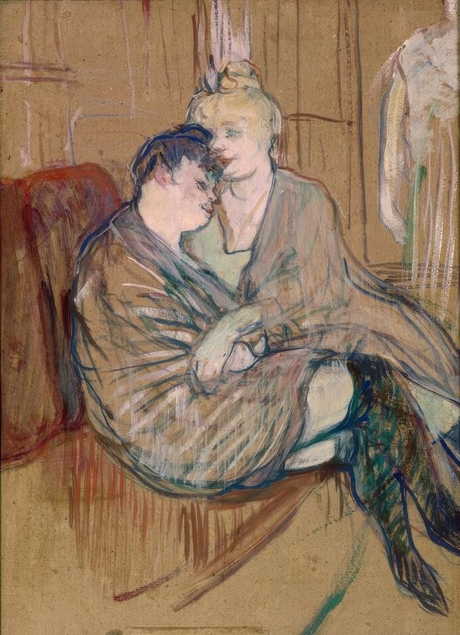 The Two Friends by Henri de Toulouse-Lautrec