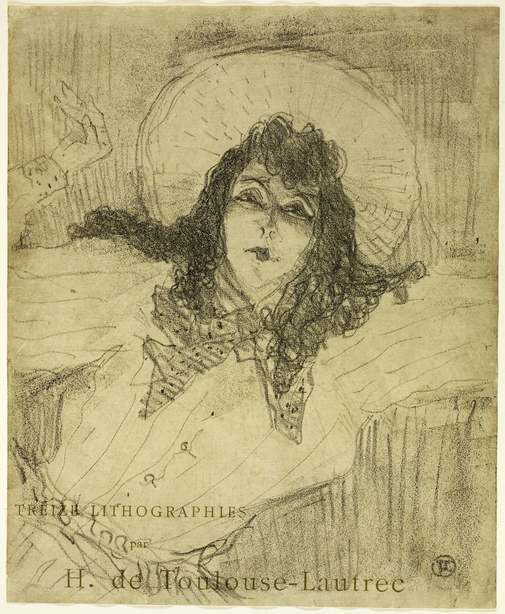 May Belfort, from Thirteen Lithographs by Henri de Toulouse Lautrec