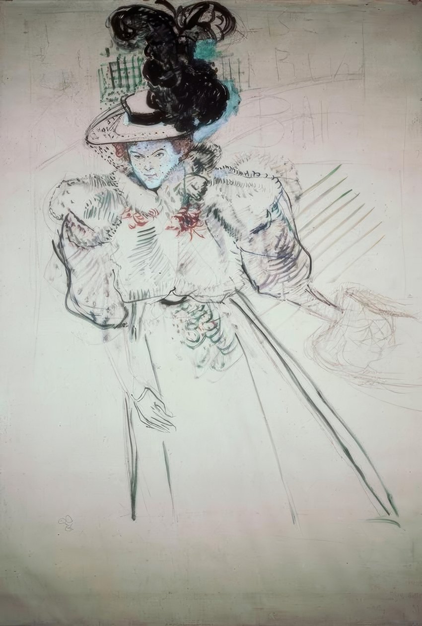 Misia Natanson by Henri de Toulouse-Lautrec