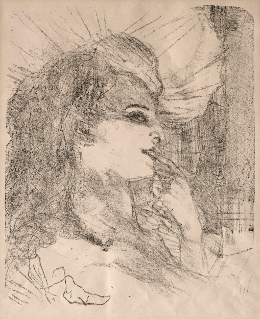 Portraits of Actors and Actresses: Thirteen Lithographs: Anna Held by Henri de Toulouse Lautrec