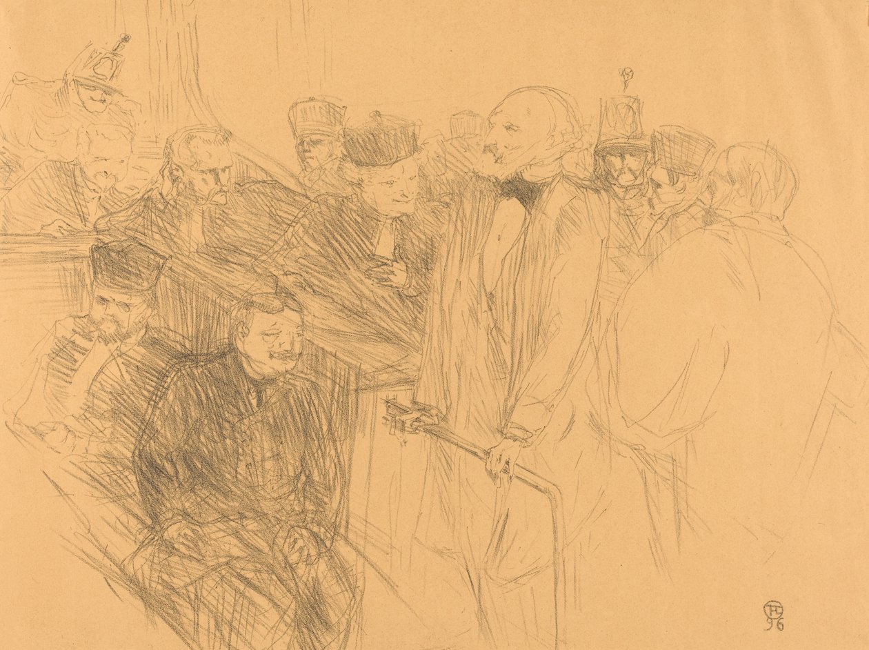 Ribot Deposition, 1896 by Henri de Toulouse Lautrec