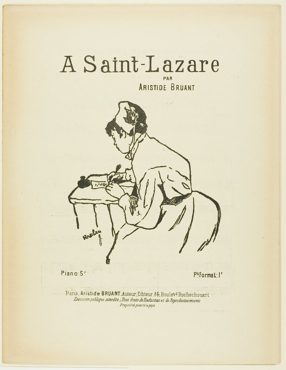 At Saint-Lazare by Henri de Toulouse-Lautrec