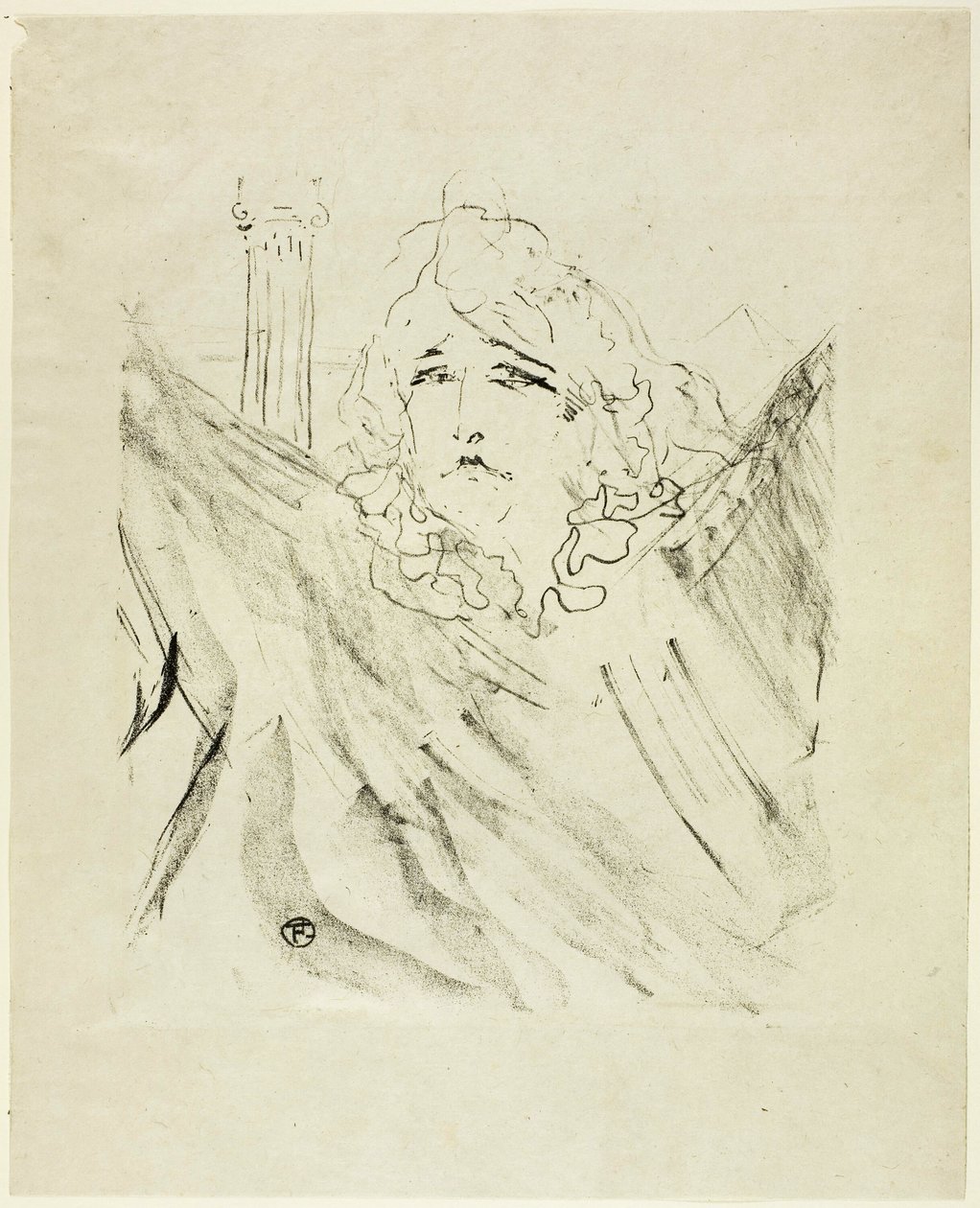 Sarah Bernhardt, from Treize Lithographies by Henri de Toulouse Lautrec