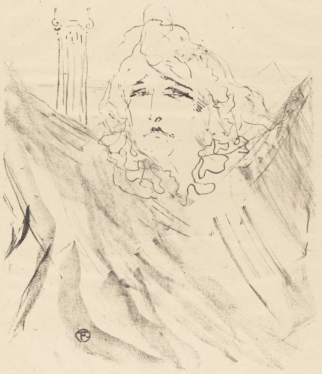 Sarah Bernhardt in "Cleopatra" by Henri de Toulouse Lautrec