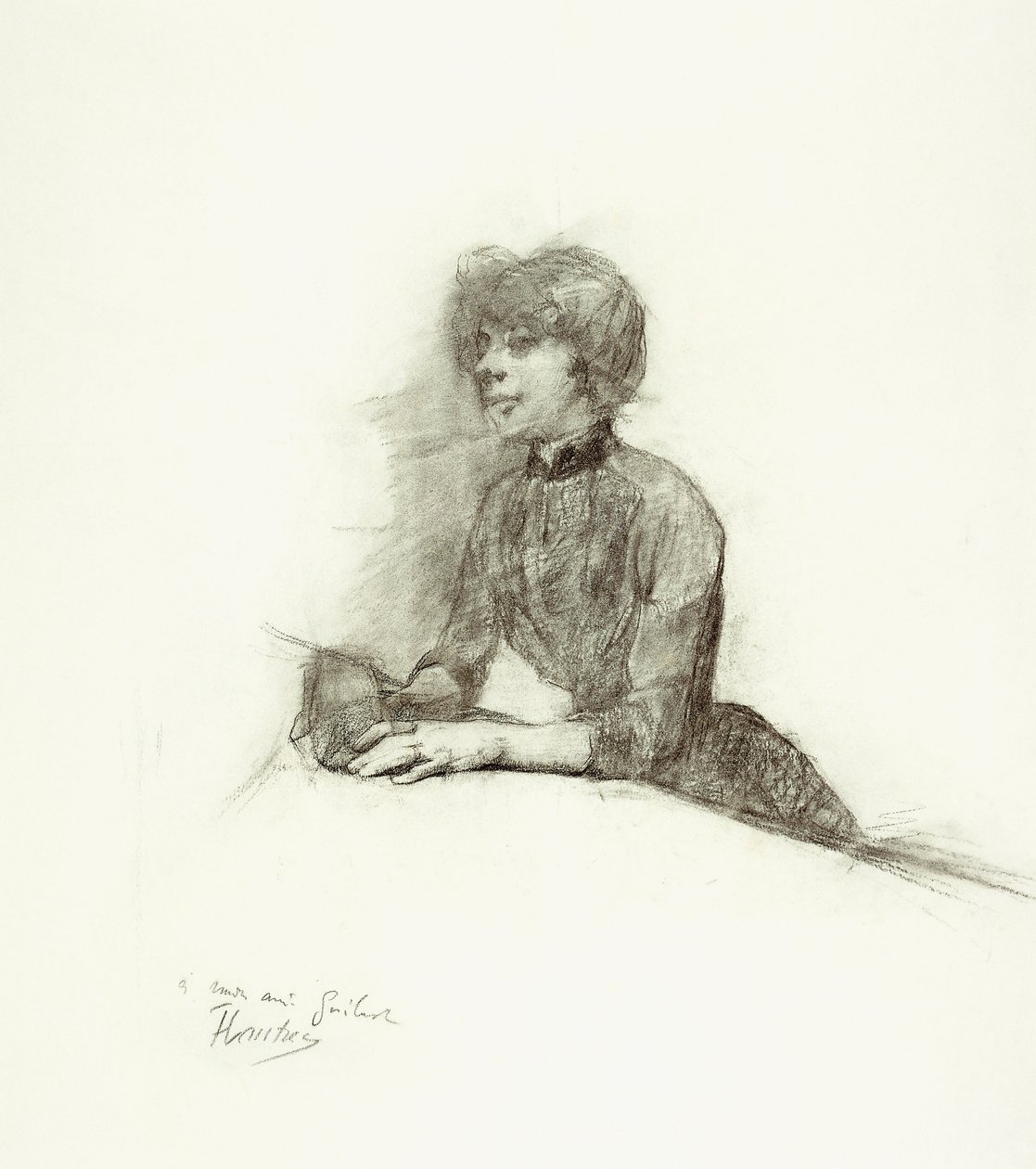 Seated Woman by Henri de Toulouse-Lautrec