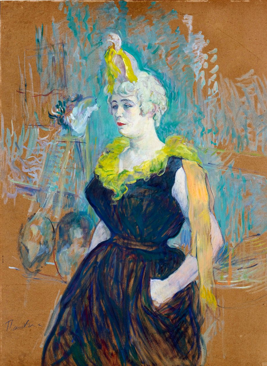 The Clownesse Cha-U-Kao by Henri de Toulouse-Lautrec