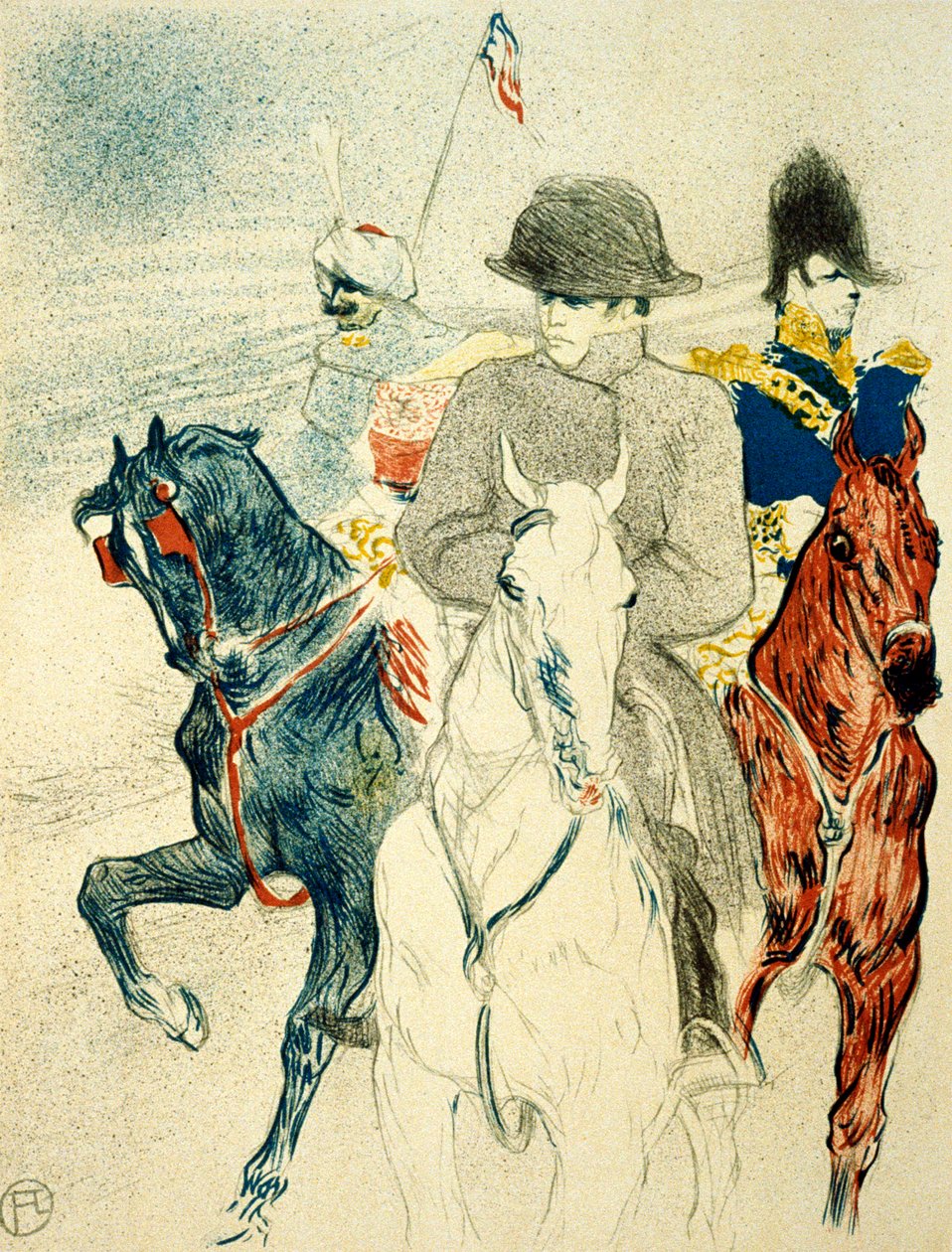 The History of Napoleon I rejected design of a poster to the book, 1895 by Henri de Toulouse-Lautrec