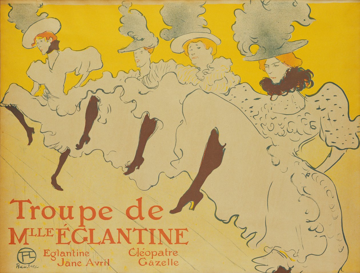 The Troupe of Mademoiselle Eglantine by Henri de Toulouse-Lautrec