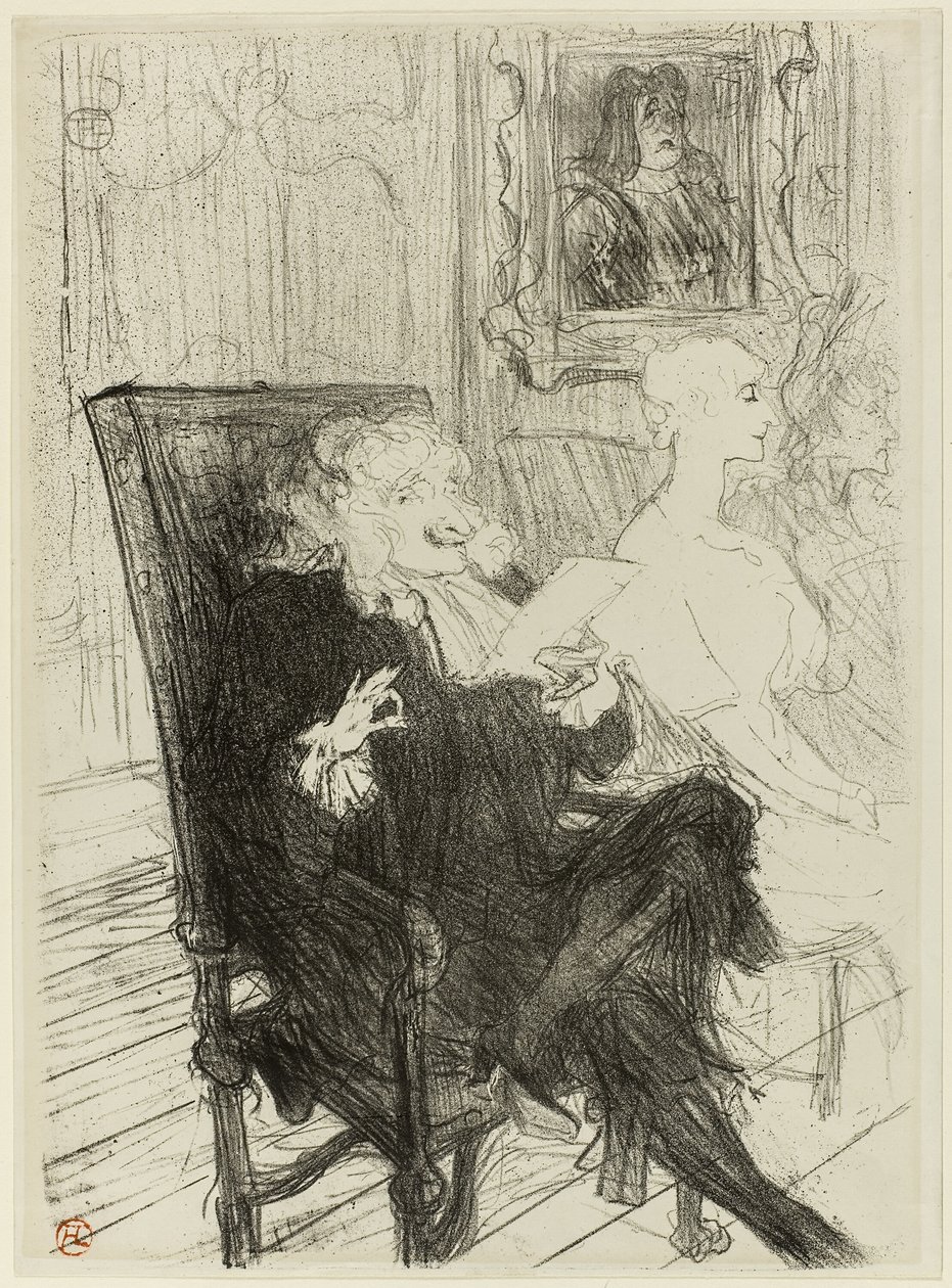 Truffier and Moreno, in Les Femmes Savantes by Henri de Toulouse Lautrec