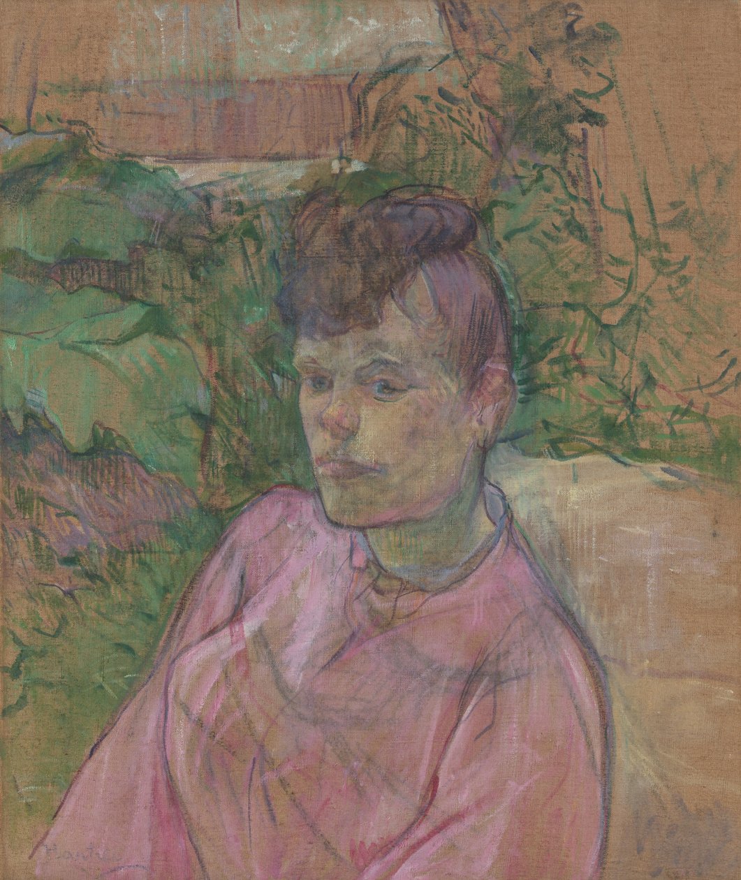 Woman in the Garden of Monsieur Forest by Henri de Toulouse-Lautrec