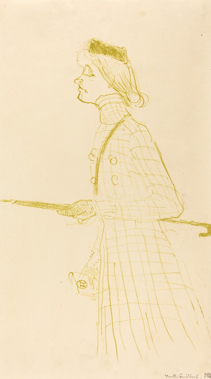 Yvette Guilbert by Henri de Toulouse-Lautrec