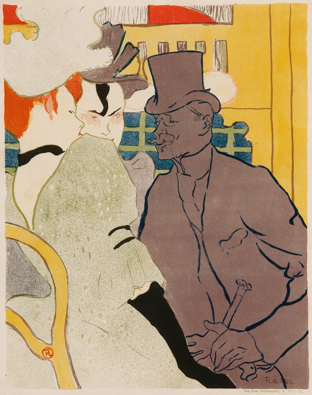 The Englishman at the Moulin Rouge by Henri de Toulouse Lautrec