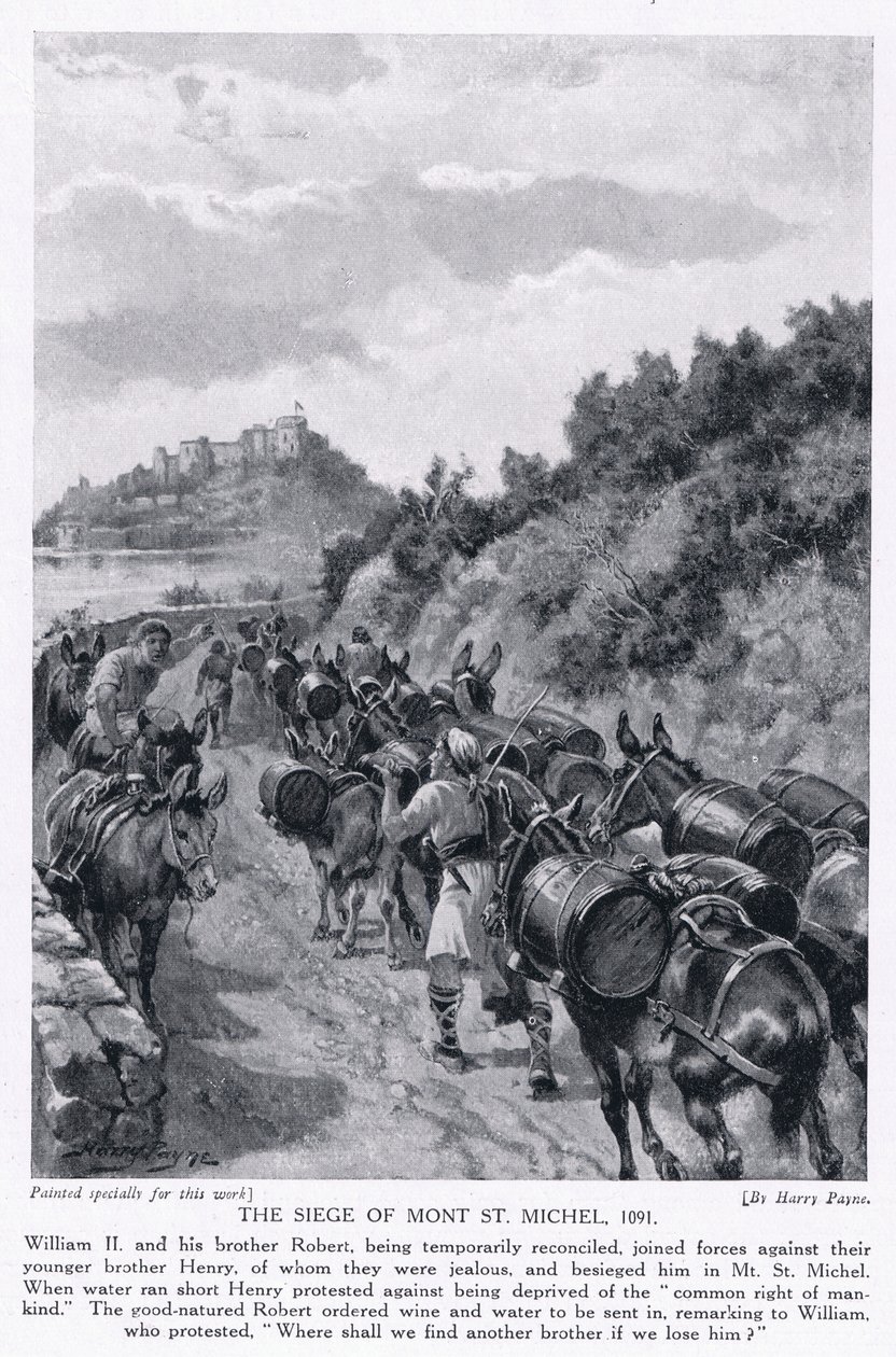 The Siege of Mont St Michel by Henry A. Payne