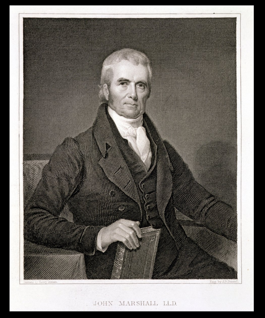 John Marshall, engraved by Asher Brown Durand by Henry Inman