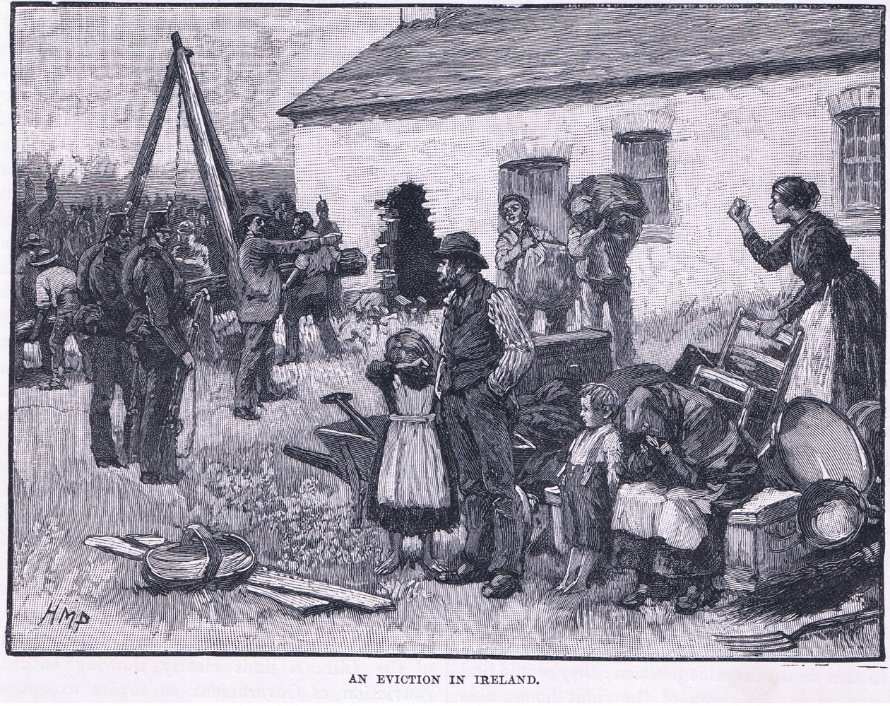 An eviction in Ireland by Henry Marriott Paget