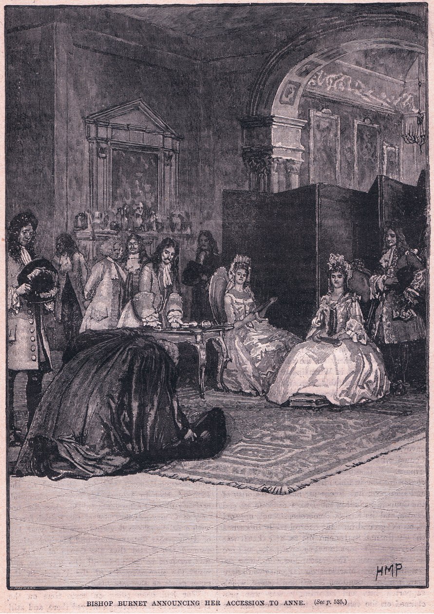 Bishop Burnet Announcing Her Accession to Anne AD 1702 by Henry Marriott Paget