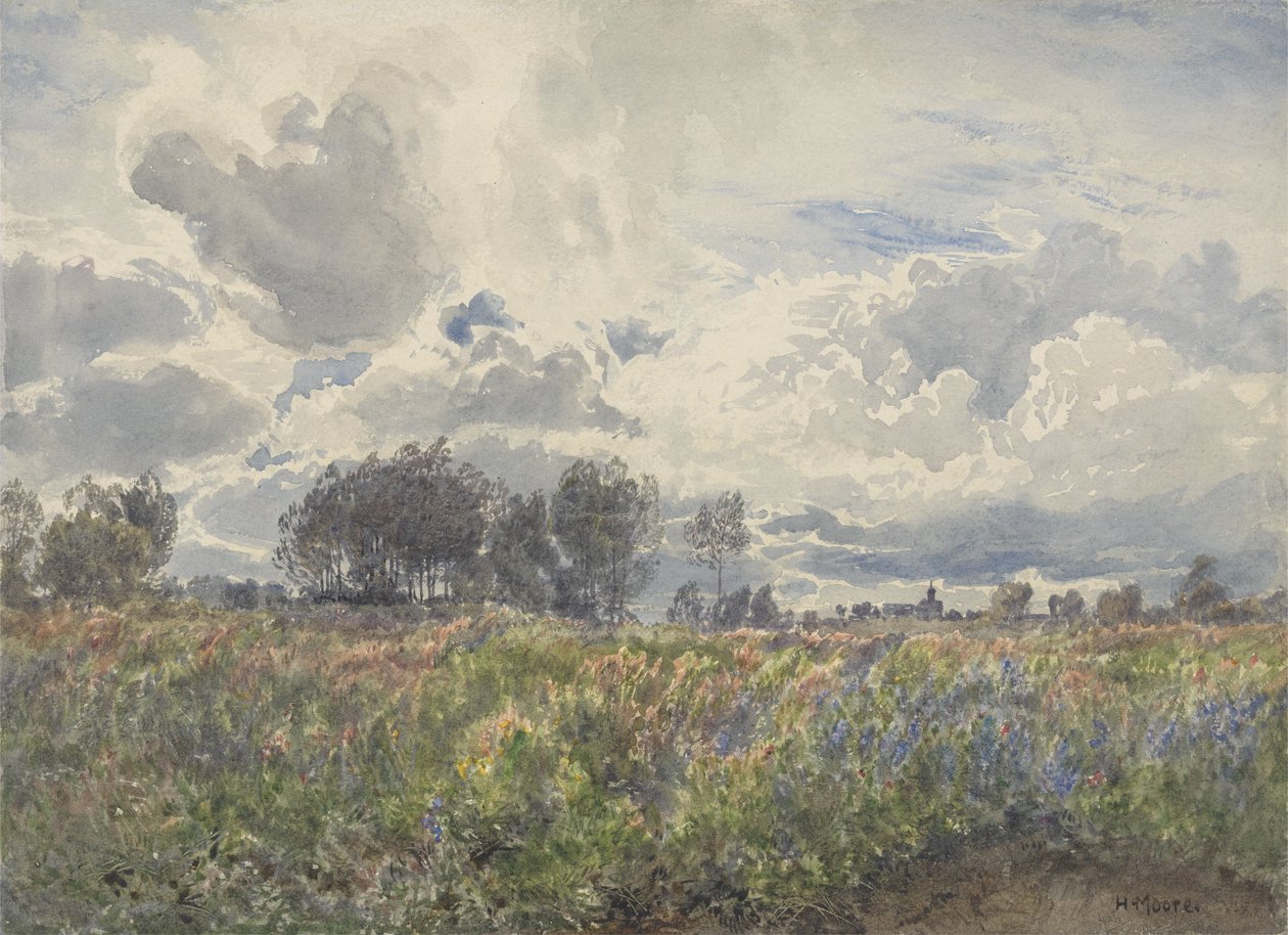 Showery June, Picardy by Henry Moore