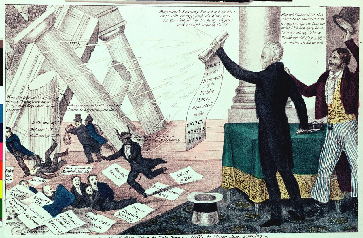 Downfall of Mother Bank, 1833 by Henry R. Robinson