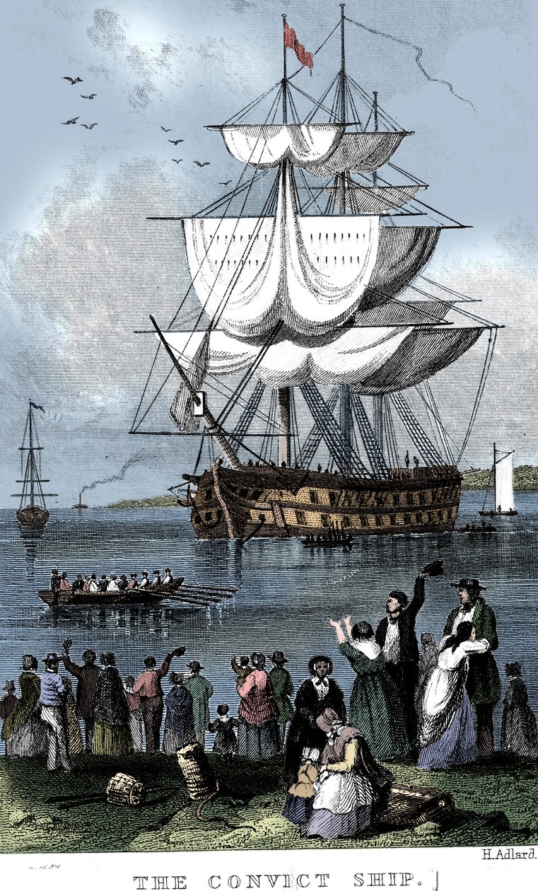 The Convict Ship, c1820 by Henry Adlard